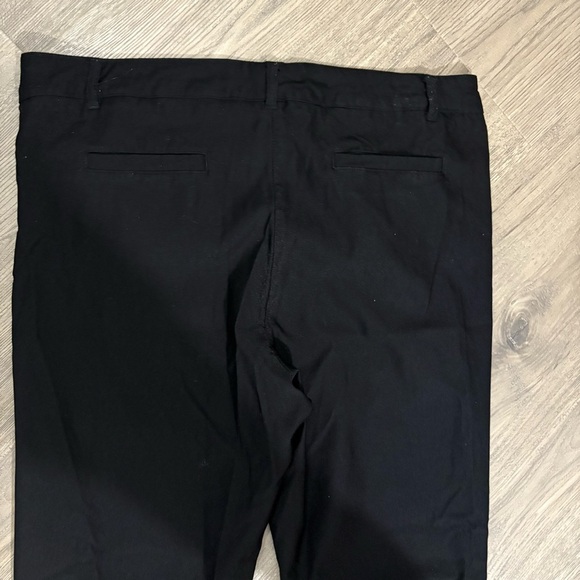 Nanette Lepore Womens Trouser Pants Tapered Leg Stretch Flat Front Black Size 12 - Picture 9 of 13